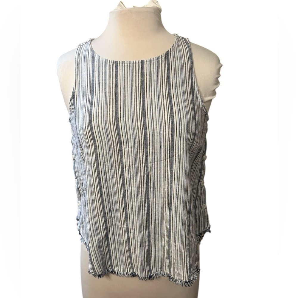 Anthropologie Cloth & Stone Frayed Sleeveless Top - Small